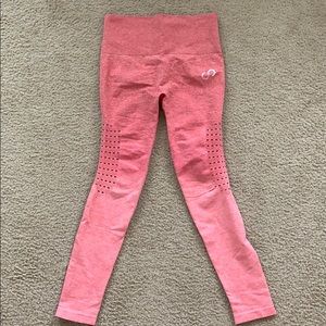 Curves N Combatboots Red Seamless Leggings